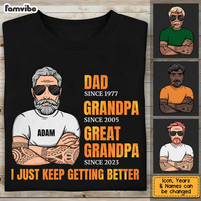 Personalized Dad Grandpa Great Grandpa Shirt - Hoodie - Sweatshirt 24480 1