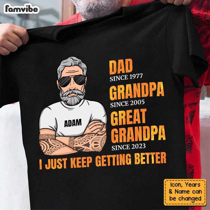 Personalized Dad Grandpa Great Grandpa Shirt - Hoodie - Sweatshirt 24480 1