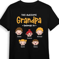 Personalized Gift For Grandpa This Awesome Grandpa Belongs To Shirt - Hoodie - Sweatshirt 24484 thumb 1
