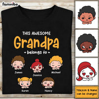 Personalized Gift For Grandpa This Awesome Grandpa Belongs To Shirt - Hoodie - Sweatshirt 24484 thumb 1