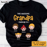 Personalized Gift For Grandpa This Awesome Grandpa Belongs To Shirt - Hoodie - Sweatshirt 24484 thumb 1