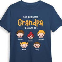 Personalized Gift For Grandpa This Awesome Grandpa Belongs To Shirt - Hoodie - Sweatshirt 24484 thumb 1