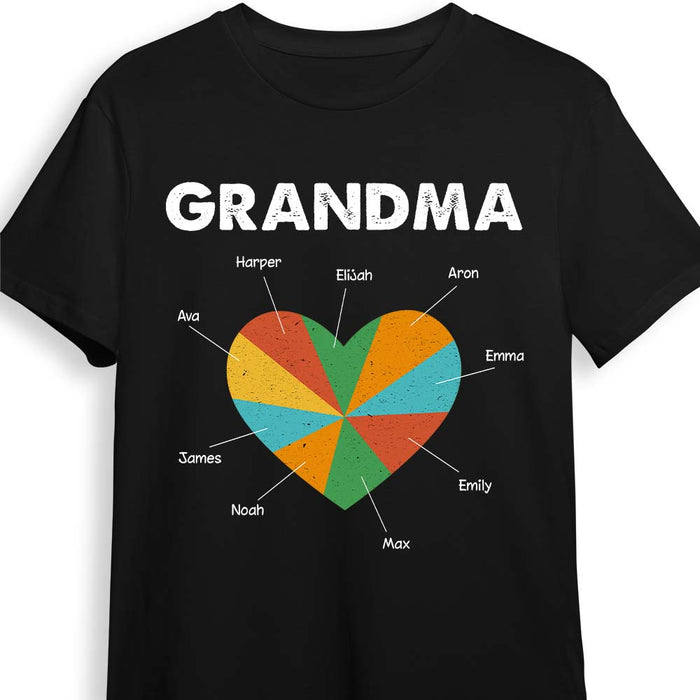 Personalized Gift For Grandma Piece Of Heart Shirt - Hoodie - Sweatshirt 24489 1