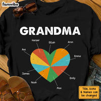 Personalized Gift For Grandma Piece Of Heart Shirt - Hoodie - Sweatshirt 24489 thumb 1