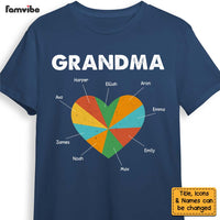 Personalized Gift For Grandma Piece Of Heart Shirt - Hoodie - Sweatshirt 24489 thumb 1