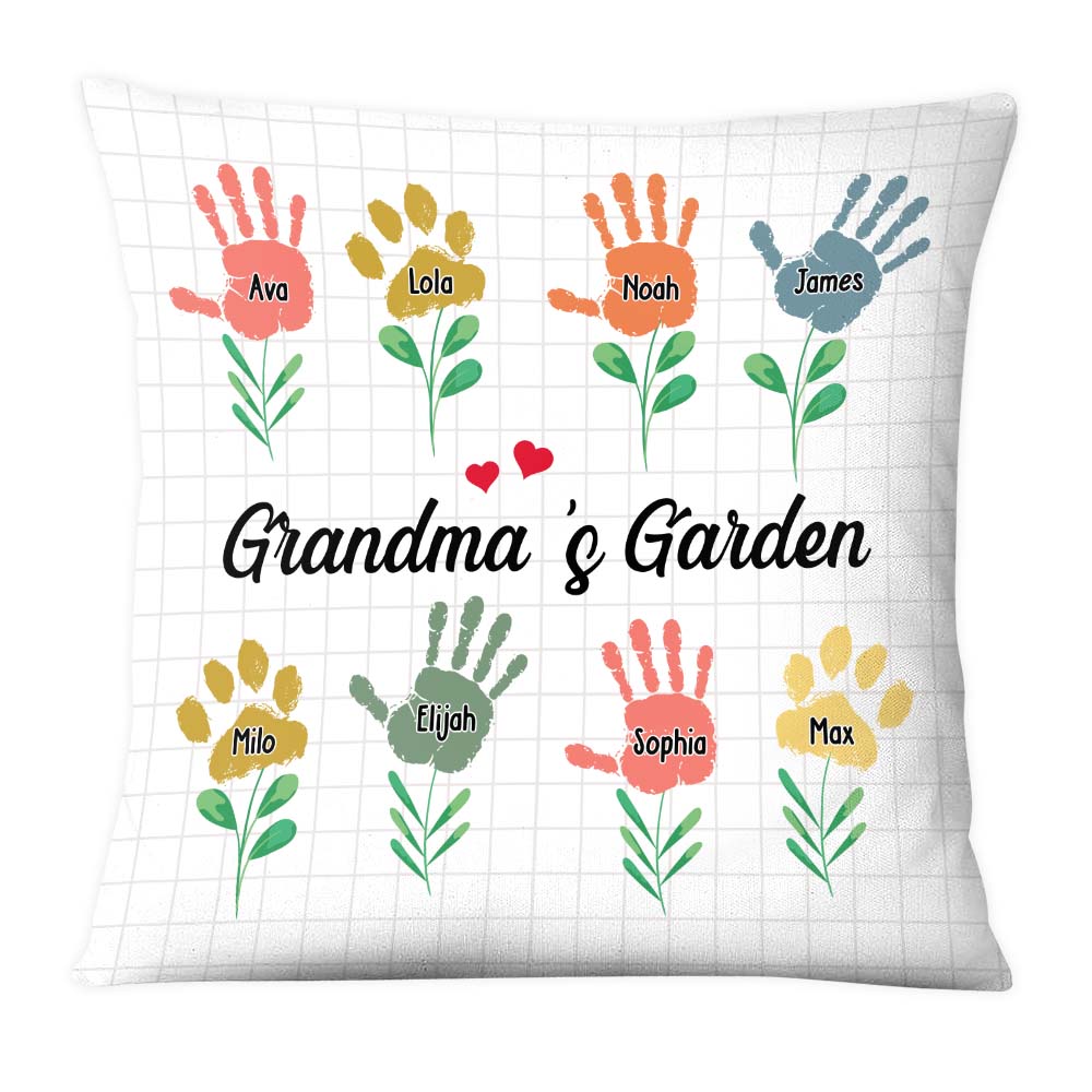 Personalized Grandma Garden Pillow 24491 Primary Mockup