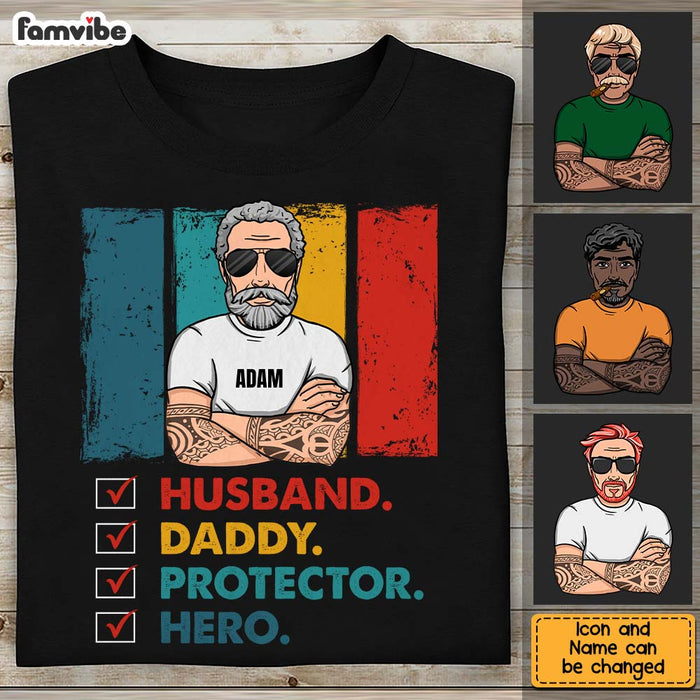 Personalized Husband Daddy Protector Shirt - Hoodie - Sweatshirt 24492 1