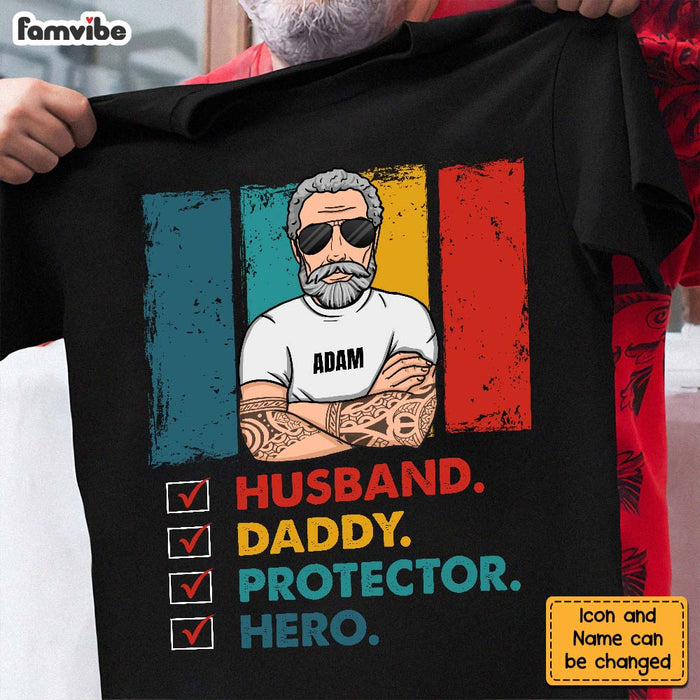 Personalized Husband Daddy Protector Shirt - Hoodie - Sweatshirt 24492 1