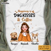 Personalized Happiness Is Dog Kisses & Coffee Shirt - Hoodie - Sweatshirt 24498 thumb 1
