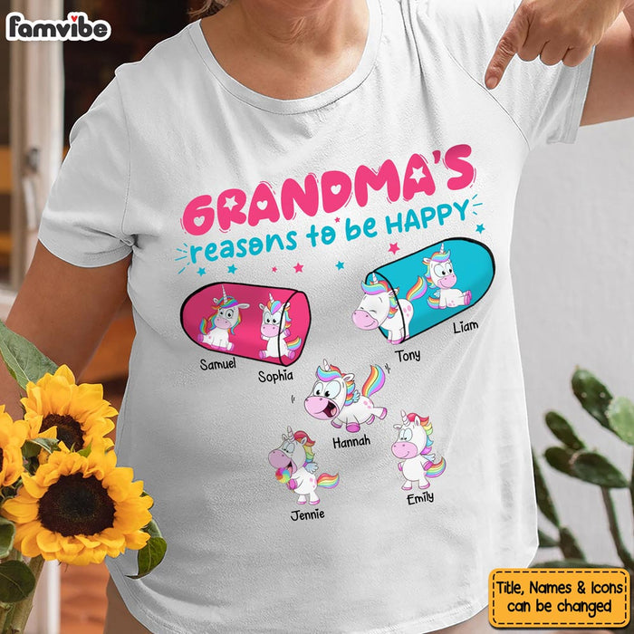 Personalized Grandma Reason To Be Happy Shirt - Hoodie - Sweatshirt 24501 1