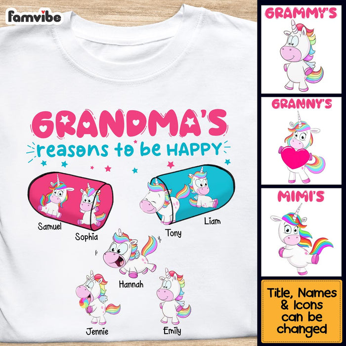 Personalized Grandma Reason To Be Happy Shirt - Hoodie - Sweatshirt 24501 1