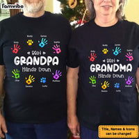 Personalized Grandma Hands Down Shirt - Hoodie - Sweatshirt 24508 thumb 1