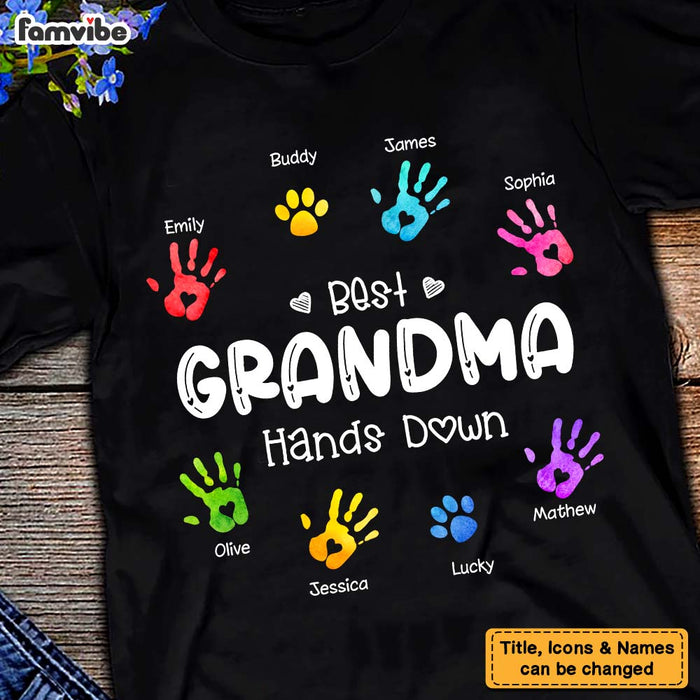 Personalized Grandma Hands Down Shirt - Hoodie - Sweatshirt 24508 1
