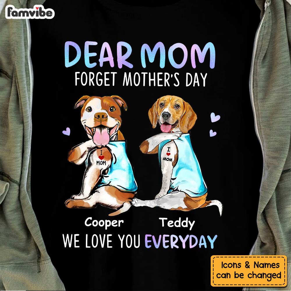 Personalized Dog Mom Mothers Day Shirt Hoodie Sweatshirt 24511 Primary Mockup