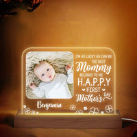 Personalized I'm As Lucky As Can Be Plaque LED Lamp Night Light 24518 thumb 1