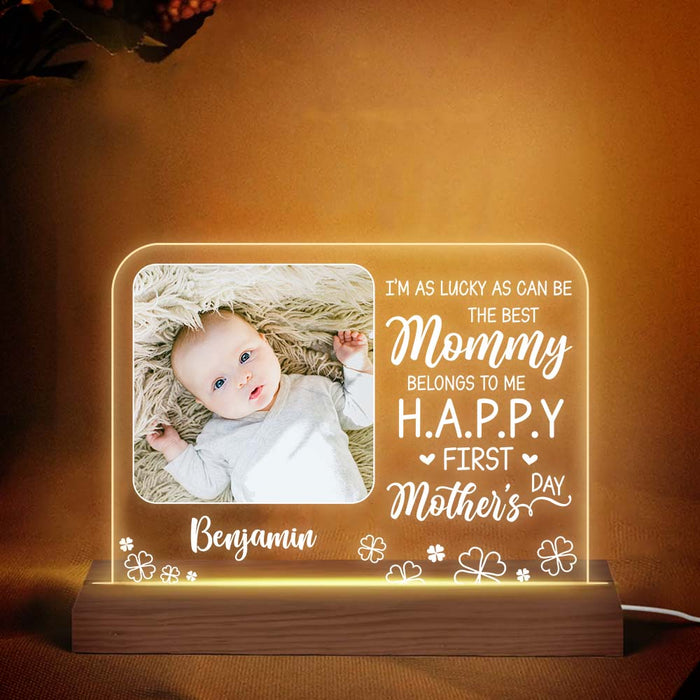 Personalized I'm As Lucky As Can Be Plaque LED Lamp Night Light 24518 1