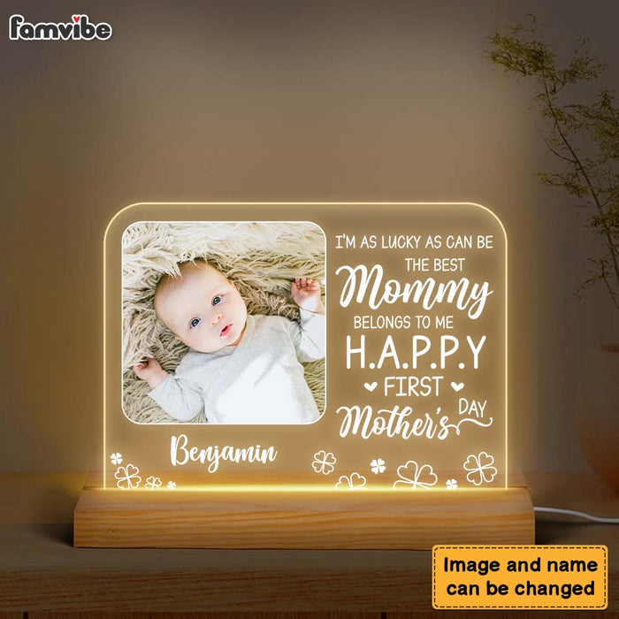 Personalized I'm As Lucky As Can Be Plaque LED Lamp Night Light 24518 1