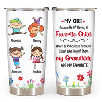 Personalized Gift for Grandkids Are My Favorite Steel Tumbler 24524 thumb 1