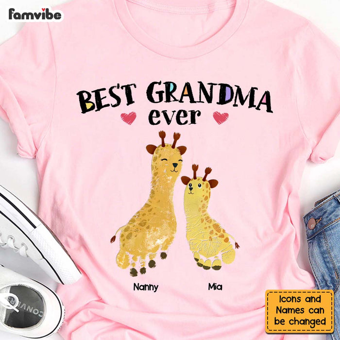 Personalized Gift for Grandma Animal Foot  Print Shirt - Hoodie - Sweatshirt 24528 1
