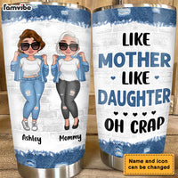 Personalized Like Mother Like Daughter Denim Girl Steel Tumbler 24531 thumb 1