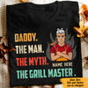 Personalized Dad  The Grill Master T Shirt MR251 73O47 1