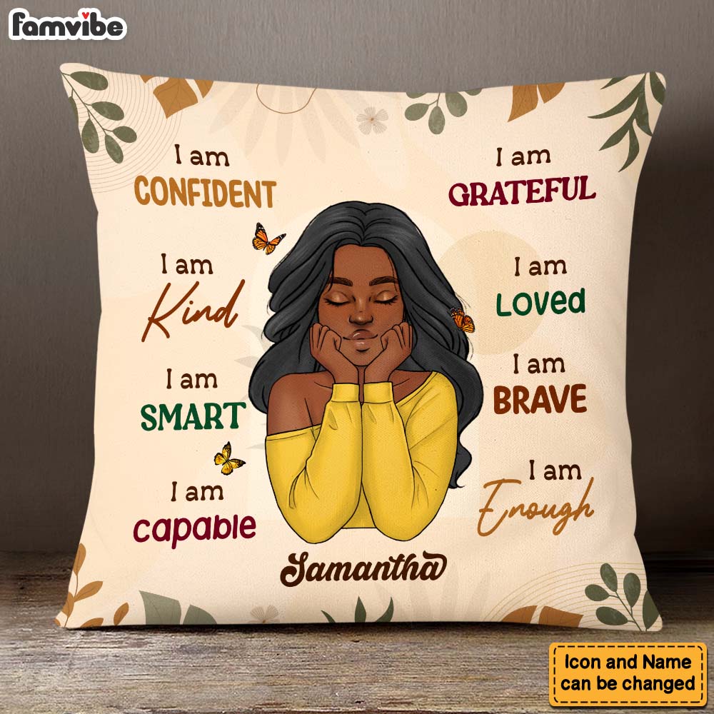 Personalized Gift For Daughter I Am Kind Pillow 24534 Primary Mockup