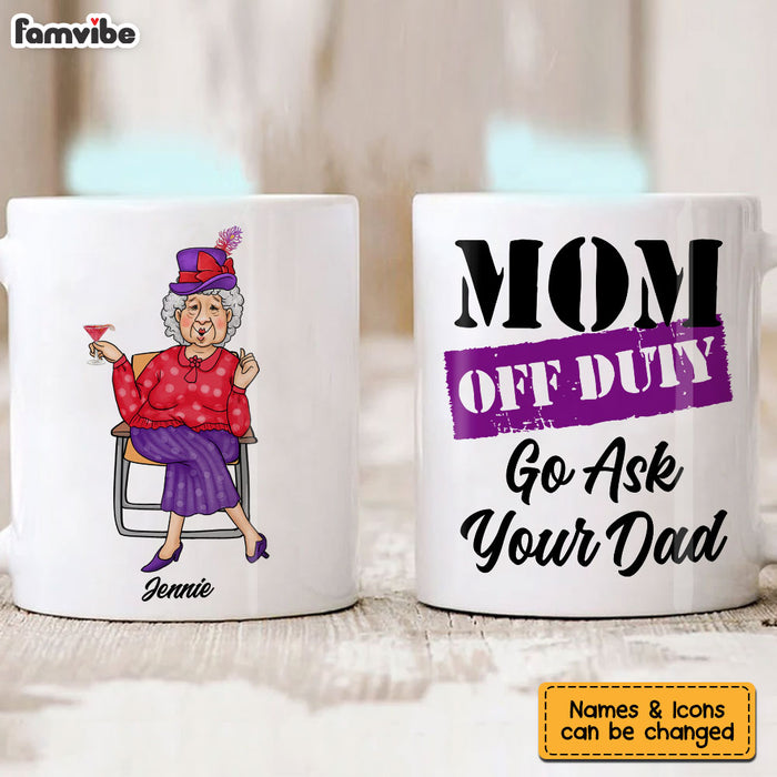 Personalized Mum Off Duty Mug 24547 1