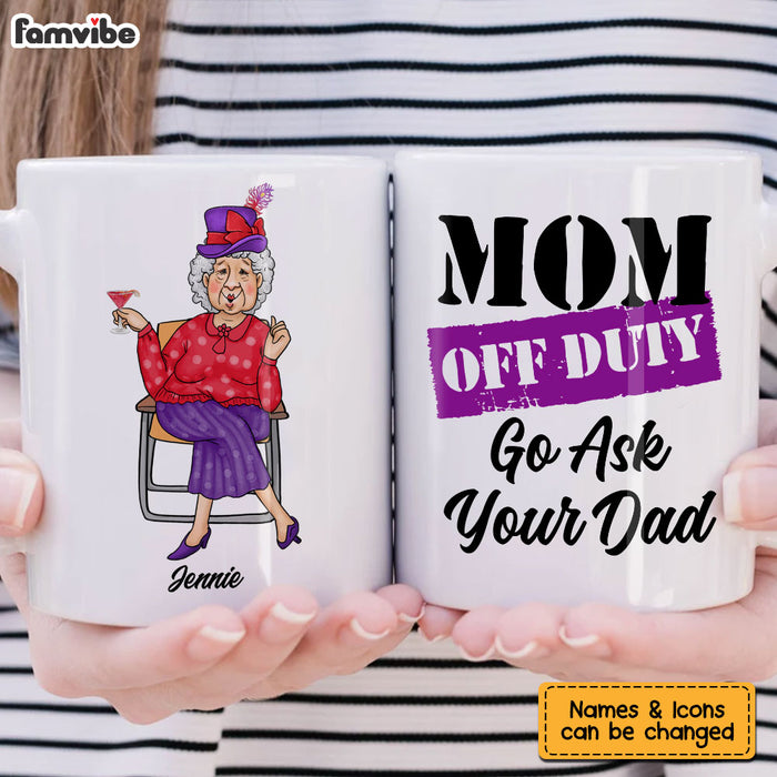 Personalized Mum Off Duty Mug 24547 1