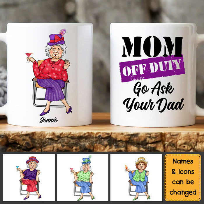 Personalized Mum Off Duty Mug 24547 1