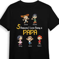 Personalized Gift For Grandpa Reasons I Love Being Papa Shirt - Hoodie - Sweatshirt 24556 thumb 1