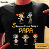 Personalized Gift For Grandpa Reasons I Love Being Papa Shirt - Hoodie - Sweatshirt 24556 1