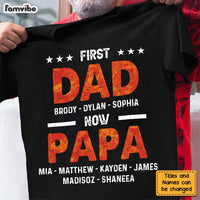 Personalized  Gift For Grandpa First Dad Now Papa Shirt - Hoodie - Sweatshirt 24562 thumb 1