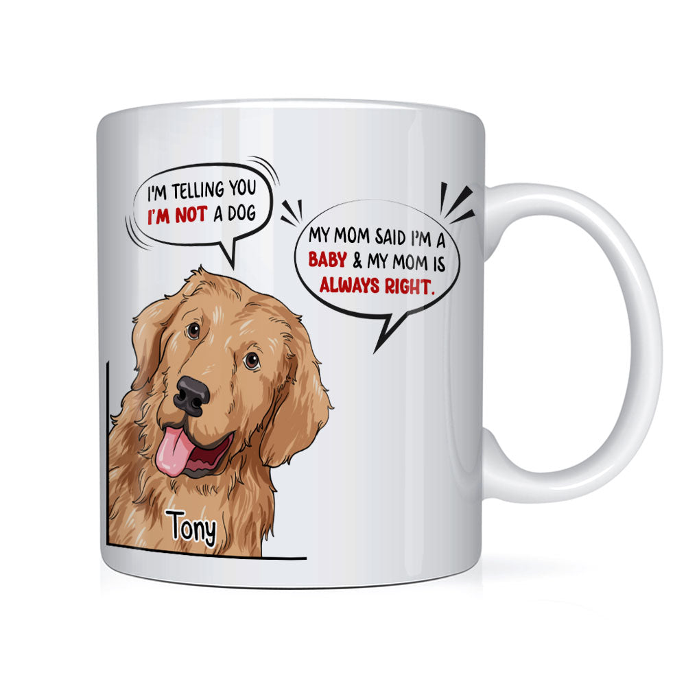 Personalized My Dog Is My Baby Mug 24563 Primary Mockup