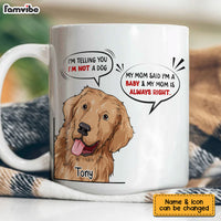 Personalized My Dog Is My Baby Mug 24563 thumb 1