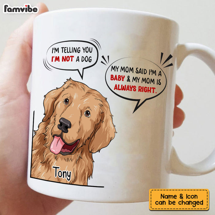 Personalized My Dog Is My Baby Mug 24563 1