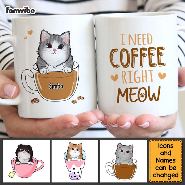NEW Meow or Never Cat Mug