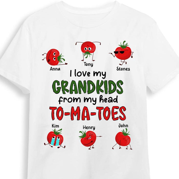 Personalized Gift I Love My Grandkids From My Head To-ma-toes Shirt - Hoodie - Sweatshirt 24567 1