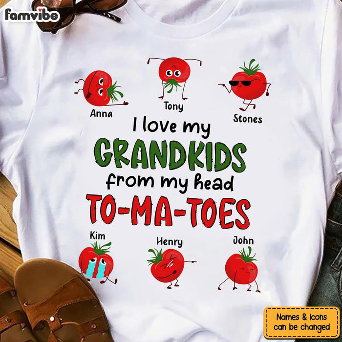 Personalized Gift I Love My Grandkids From My Head To-ma-toes Shirt - Hoodie - Sweatshirt 24567 1