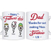 Personalized Gift Dad Thanks For Not Making Mom Swallow Us Mug 24569 1