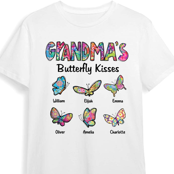 Personalized Grandma's Butterfly Kisses Shirt - Hoodie - Sweatshirt 24570 1