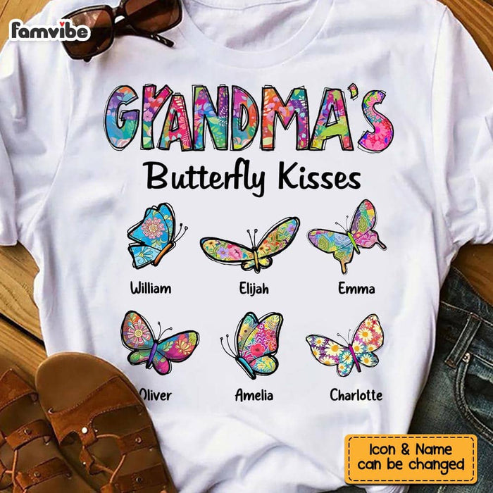 Personalized Grandma's Butterfly Kisses Shirt - Hoodie - Sweatshirt 24570 1