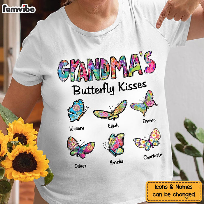 Personalized Grandma's Butterfly Kisses Shirt - Hoodie - Sweatshirt 24570 1