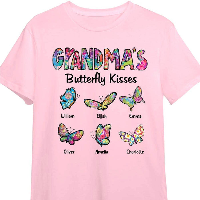 Personalized Grandma's Butterfly Kisses Shirt - Hoodie - Sweatshirt 24570 1