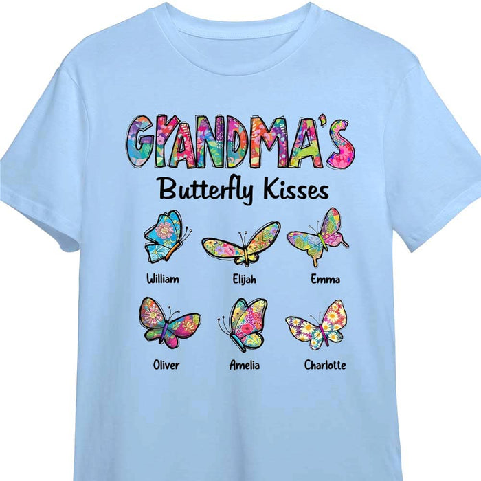 Personalized Grandma's Butterfly Kisses Shirt - Hoodie - Sweatshirt 24570 1