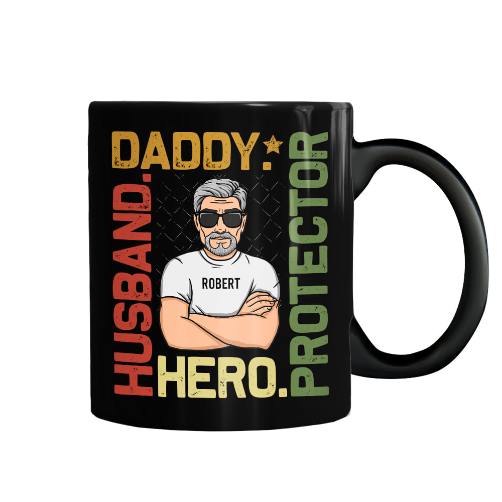 Personalized Husband Daddy Protector Hero Mug 24572 Primary Mockup