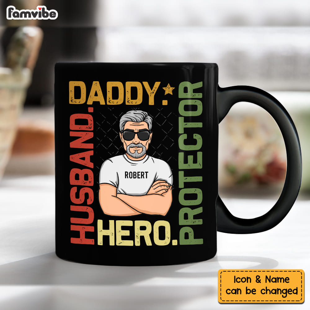 Personalized Husband Daddy Protector Hero Mug 24572 Primary Mockup