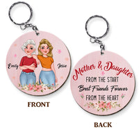 Personalized Mother And Daughter Friend Acrylic Keychain Wood Keychain 24574 thumb 1