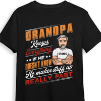 Personalized Grandpa Knows Everything Shirt - Hoodie - Sweatshirt 24576 thumb 1