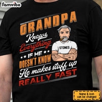 Personalized Grandpa Knows Everything Shirt - Hoodie - Sweatshirt 24576 thumb 1