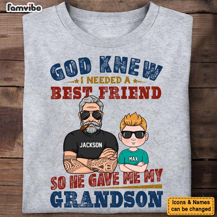 Personalized He Gave Me My Grandson Shirt - Hoodie - Sweatshirt 24580 1